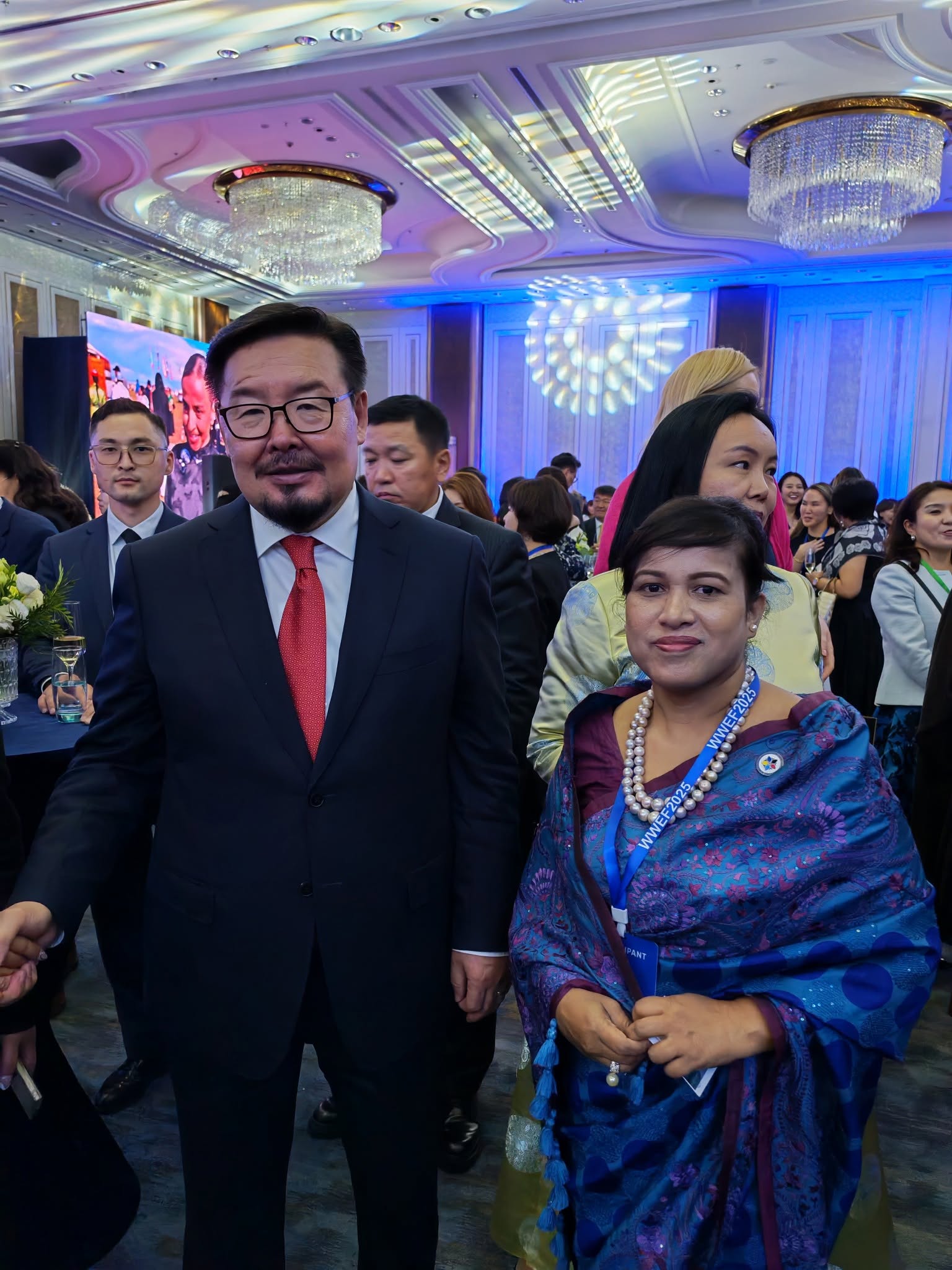 With Prime Minister of Mongolia, Mr. Gombojavyn Zandanshatar